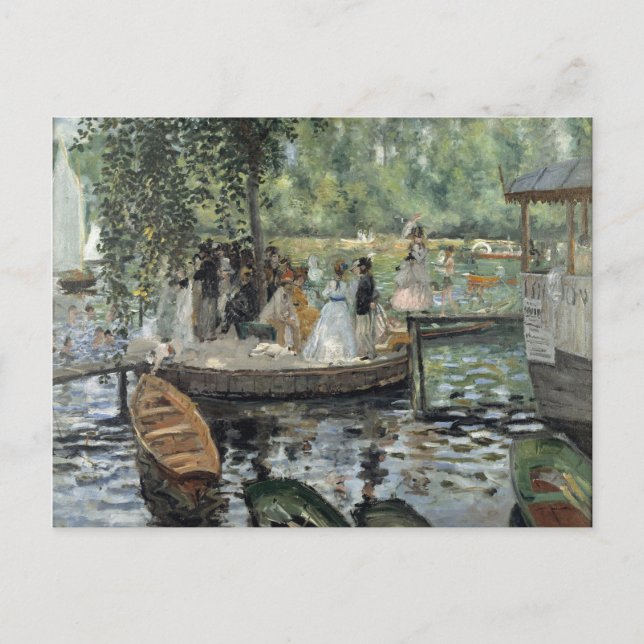 Carte Postale Grenouillère Renoir Impressionniste Peinture Art (Devant)