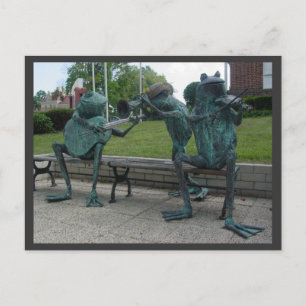 Carte Postale Grenouilles musicales