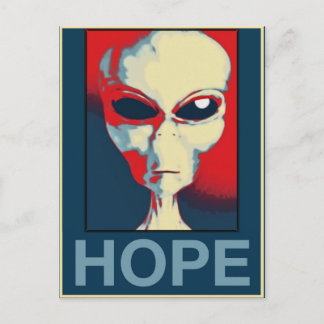 Carte Postale Grey Alien Hope
