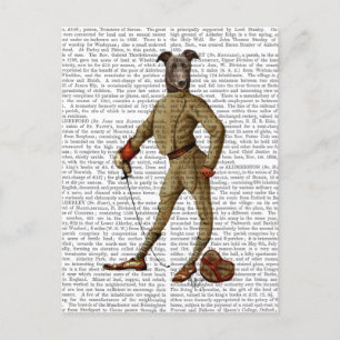 Carte Postale Greyhound Fencer Dark Full 2