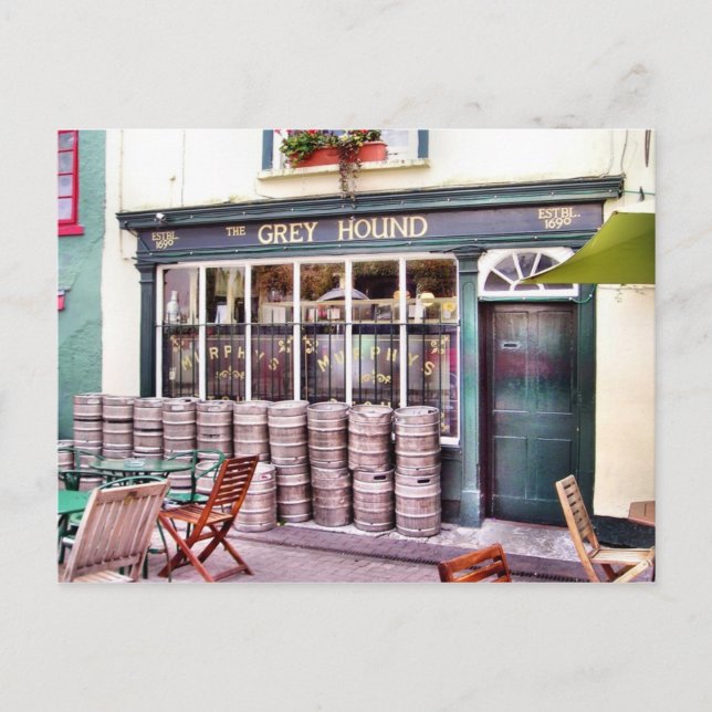 Carte postale Greyhound Irish Pub (Devant)