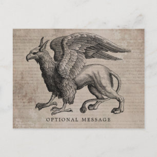 Carte Postale Griffin Créature Vintage