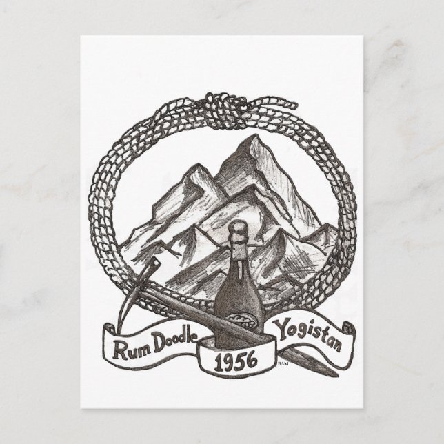 Carte Postale Griffonnage de rhum (Devant)