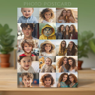Carte Postale Grille de collage photo basique 15