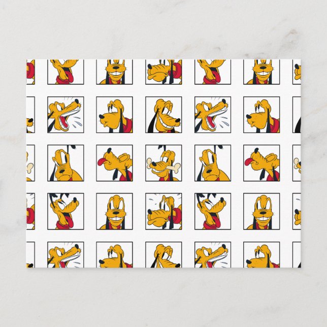 Carte Postale Grille d'expression de Pluton (Devant)