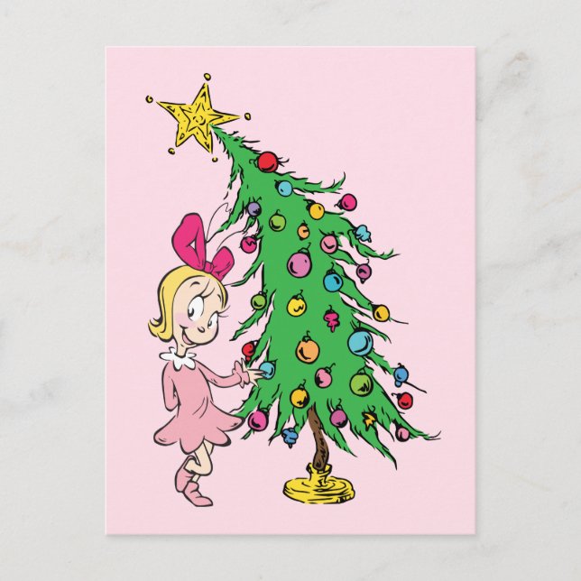Carte Postale Grille | J'ai été Cindy-Lou qui bon (Devant)