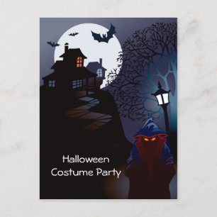 Carte Postale Grim Reaper Halloween Costume Fête Invitation