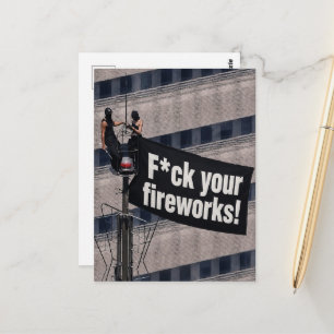 Carte Postale Grimpeurs de Toures F*ck Vos Feux d'Artifice