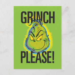 Carte Postale Grinch   Drôle Grinch S'Il Vous Plaît Citer