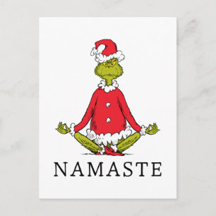 Carte Postale Grinch   Namaste Père Noël