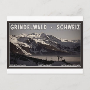Carte Postale Grindelwald Fog