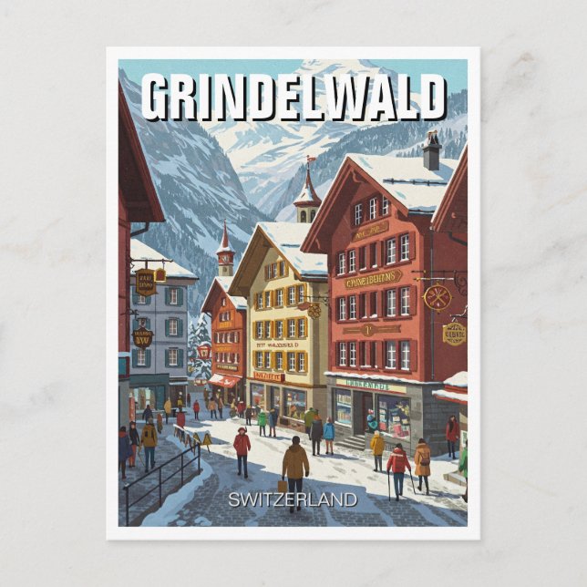 Carte Postale Grindelwald Suisse Travel (Devant)