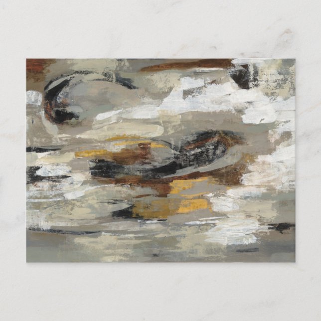 Carte Postale Gris Abstrait neutre | Silvia Vassileva (Devant)