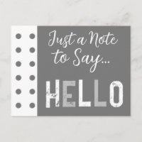 Gris blanc juste une note pour dire bonjour