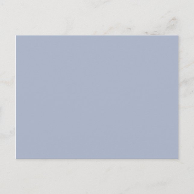 Carte Postale gris cyan-bleu/gris cobalt (couleur solide) (Devant)