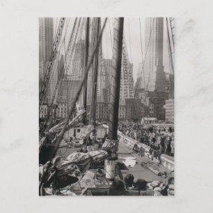 Carte Postale Gris Manhattan, New York