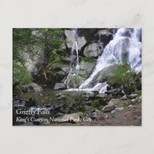 Carte Postale Grizzly Falls, King's Canyon National Park, CA Pos