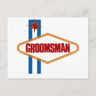 Carte Postale Groomsman Las Vegas