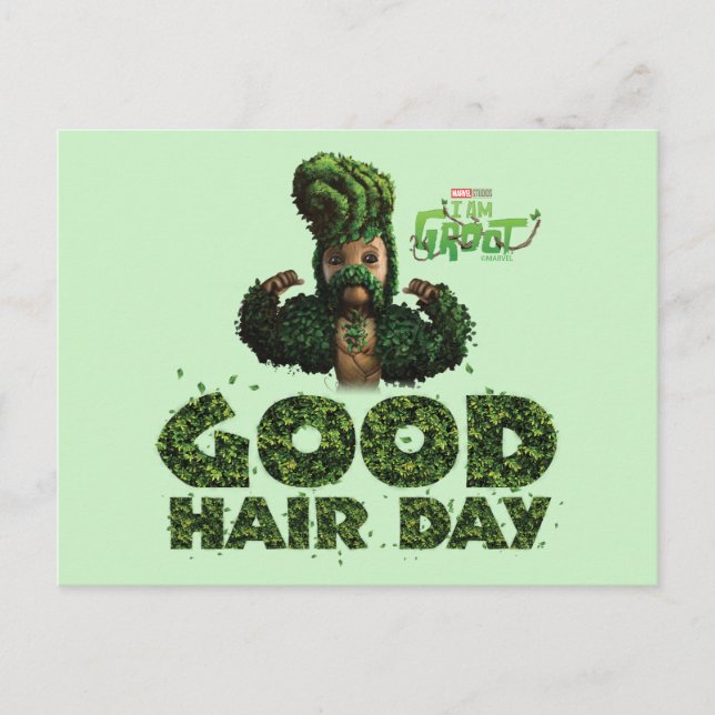Carte Postale Groot - Bonne journée coiffure (Devant)