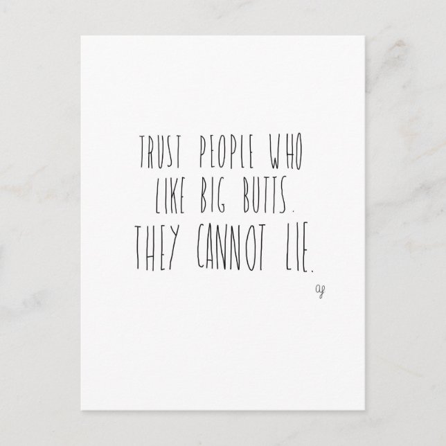 Carte Postale Gros boutons (Devant)