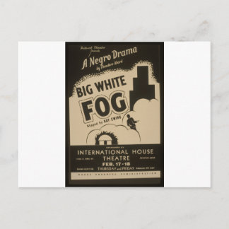 Carte Postale Gros brouillard blanc