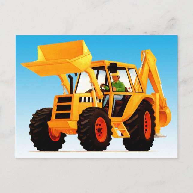 Carte Postale Gros et amusant Chiffre jaune (Devant)