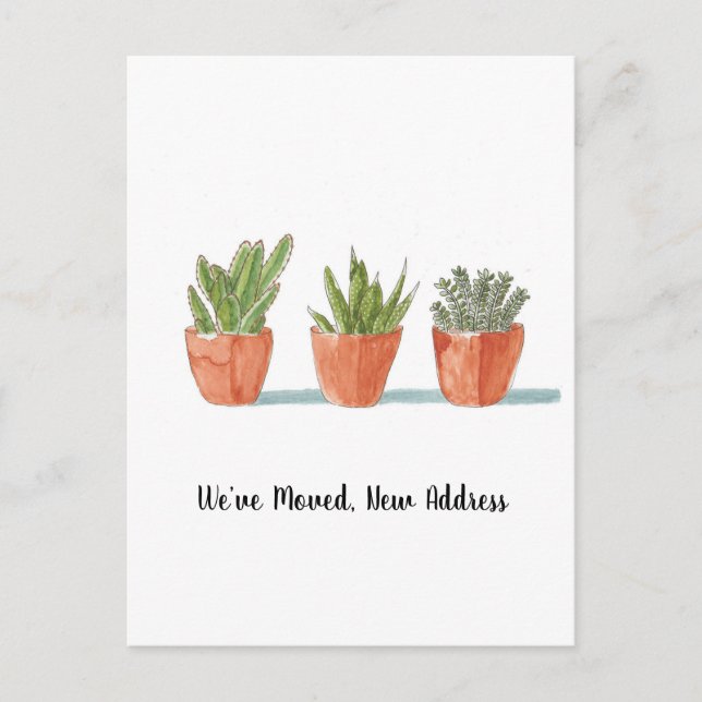 Carte Postale Gros Nous avons déménagé Nouvelle Faire-part de ma (Devant)