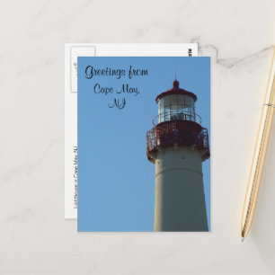 Carte Postale Gros plan de Lighthouse Cape May, NJ