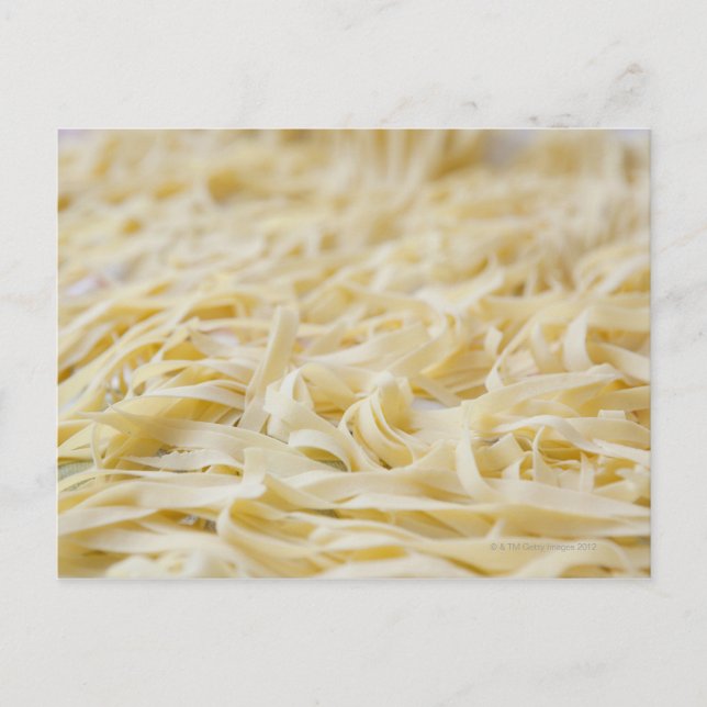 Carte Postale Gros plan de nouilles de pâtes (Devant)