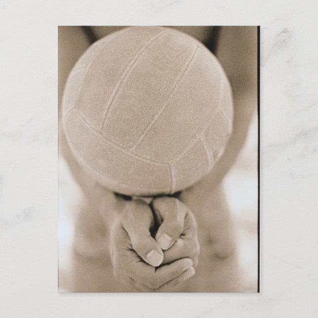 Carte Postale Gros plan de volley-ball (Devant)