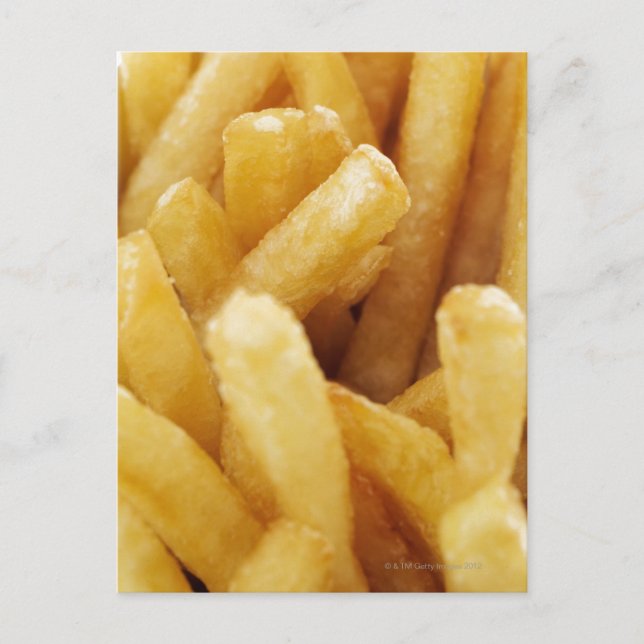 Carte Postale Gros plan des frites françaises (Devant)
