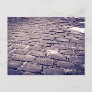 Carte Postale Gros plan sur une rue pavée