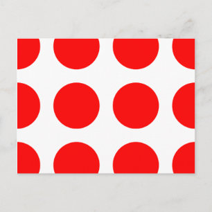 Carte Postale Gros Points Rouges