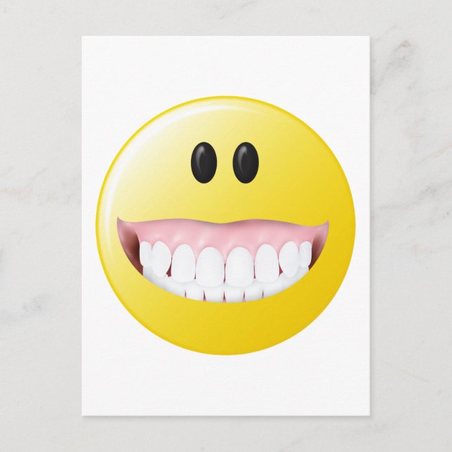 Carte Postale Gros visage de gencives (Devant)