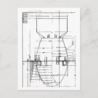 Carte Postale Grosse bombe atomique d'homme