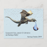 Grossesse Nouveau bébé Arrivée Dragon Stork