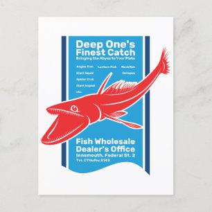 Carte Postale Grossiste de poisson d’eau profonde le plus fin de