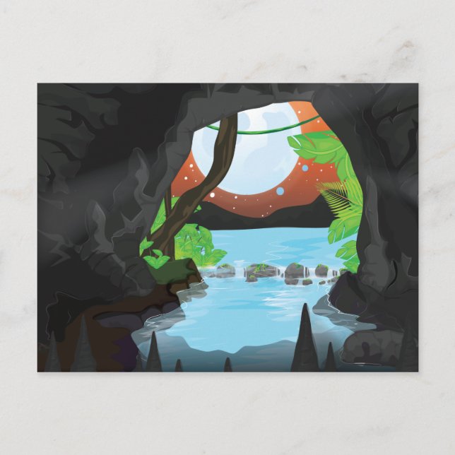 Carte Postale Grotte de la forêt (Devant)