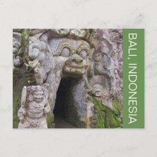 Carte Postale grotte d'éléphant bali