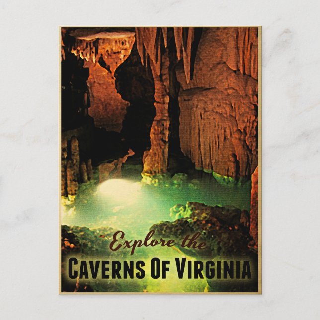 Carte Postale Grottes De Virginie (Devant)