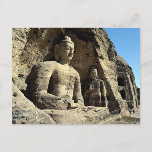 Carte Postale Grottes de Yungang, province de Shanxi, Chine