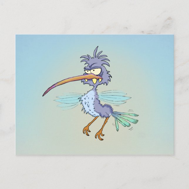 Carte postale Grouchy Hummingbird (Devant)