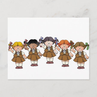Carte Postale Groupe Brownie