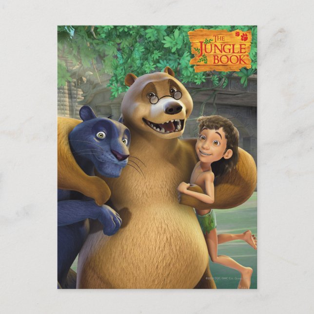 Carte Postale Groupe de livres de la Jungle 1 (Devant)