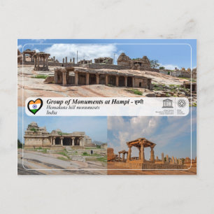 Carte Postale Groupe de monuments à Hampi - Hemakuta Hill Temple