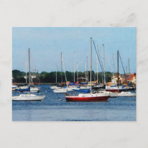 Carte Postale Groupe de Sailboats Newport