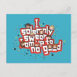 Carte Postale Groupe "J'ESPÈRE SOLENNELLEMENT QUE JE NE SUIS À L