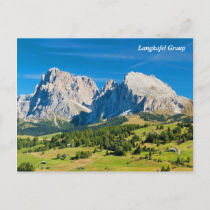 Carte Postale Groupe Langkofel en Tyrol du Sud, Italie