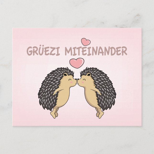 Carte Postale Grü ezi Miteinander, Suisse (Devant)