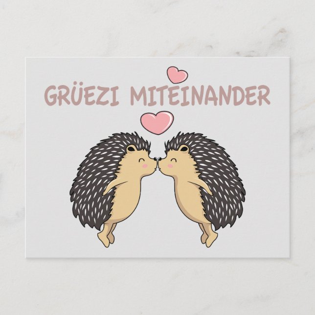 Carte Postale Grü ezi Miteinander, Suisse (Devant)